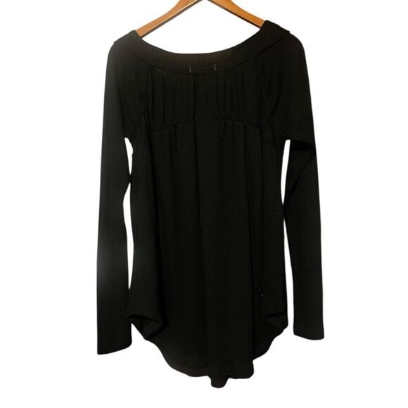 We The Free FP Cozy Up Thermal Henley Black Sz L - Picture 2 of 6